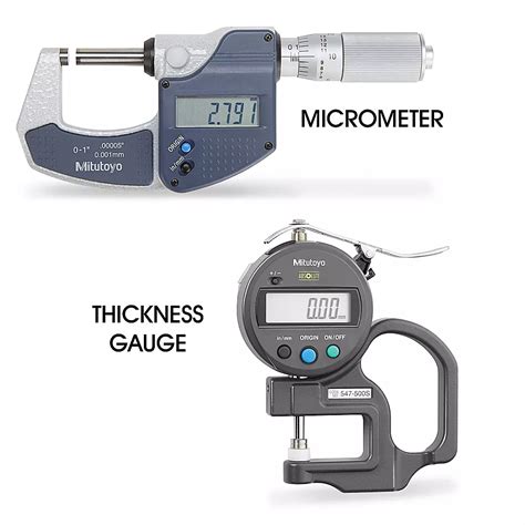 measurement for thickness|thickness gauge vs micrometer.